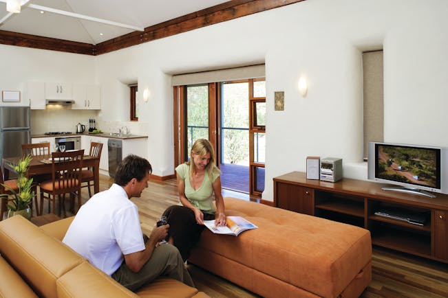 Rawnsley Park Station South Australia lounge dining couple in a living room in an open plan room