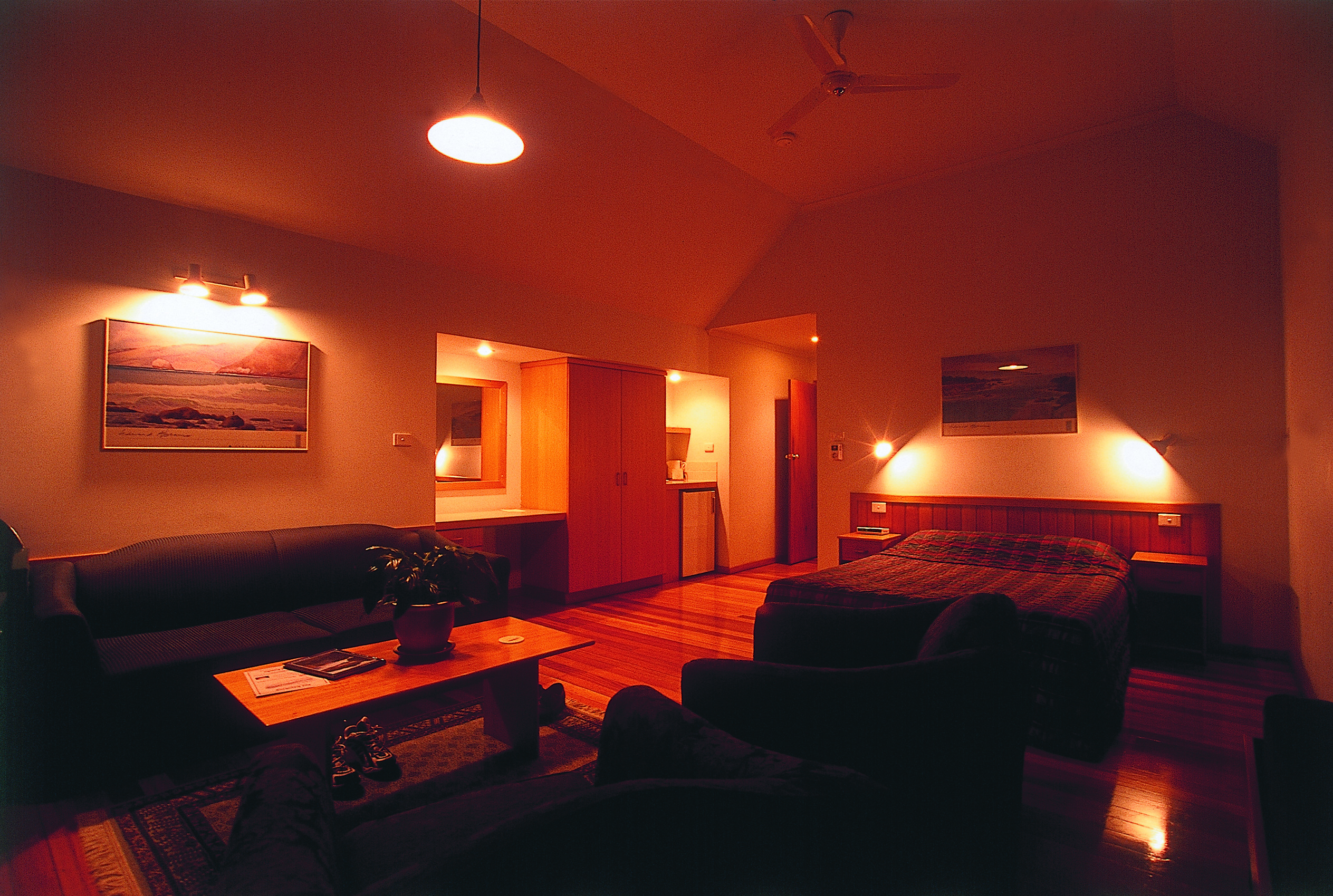 Freycinet Lodge bedroom with sofa