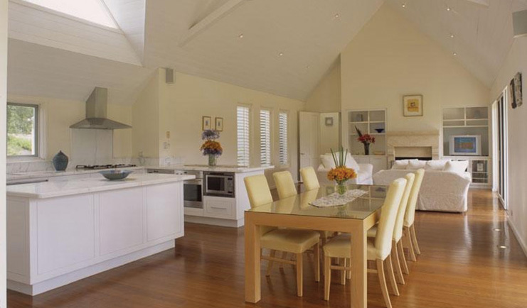 Cape Lodge Western Australia dining room open plan kitchen dining and lounge area