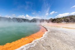 Waiotapu thermal spring on New Zealand's North Island, colourful champagne pool