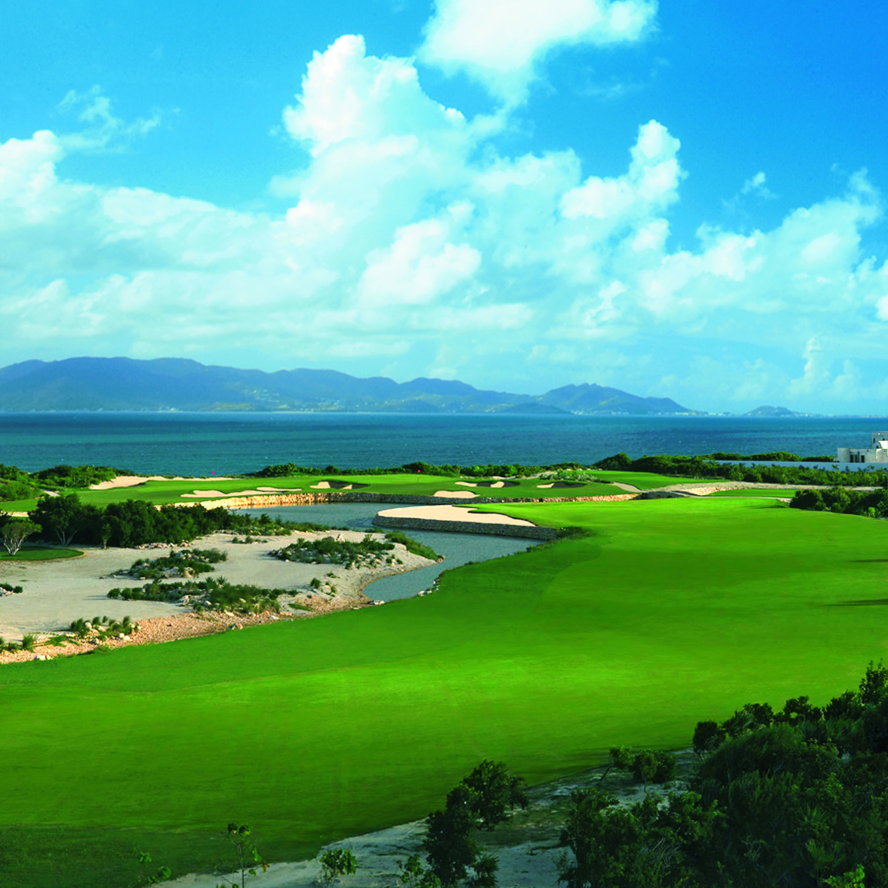 Cuisinart Anguilla golf course overlooking ocean