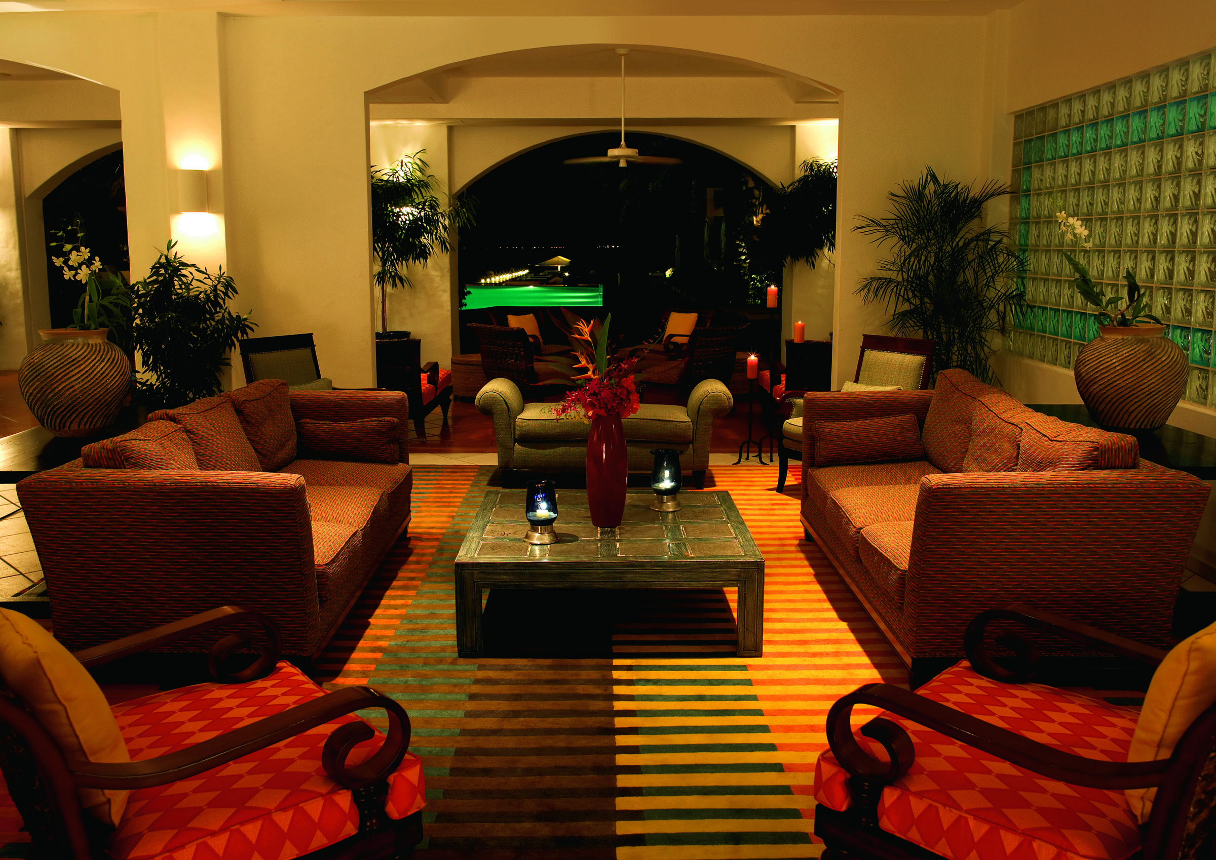 Cuisinart Anguilla lounge area with sofas and armchairs
