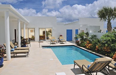 Cuisinart Anguilla villa pool sun loungers 