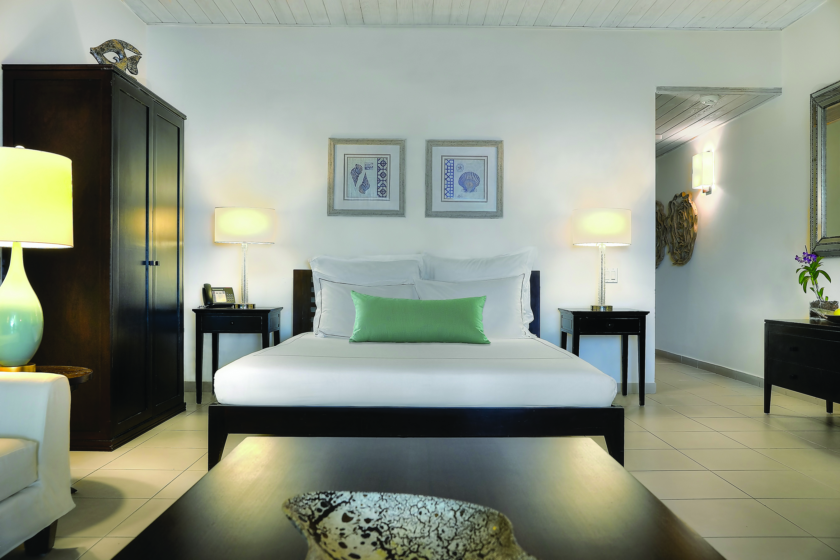 Carlisle Bay Antigua beach suite bedroom large wardrobe