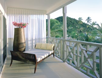 Carlisle Bay Antigua ocean suite balcony lounger