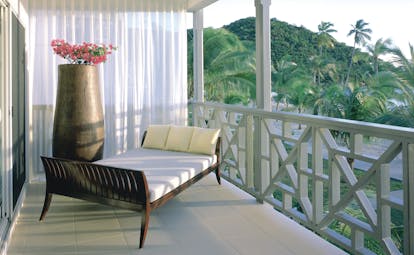 Carlisle Bay Antigua ocean suite balcony lounger