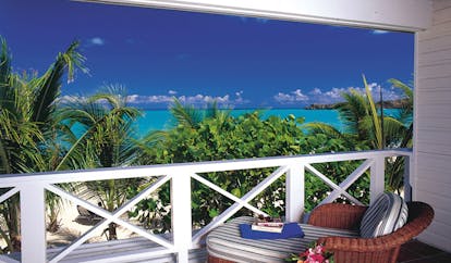 Galley Bay Antigua premium balcony private outdoor seating area overlooking beach