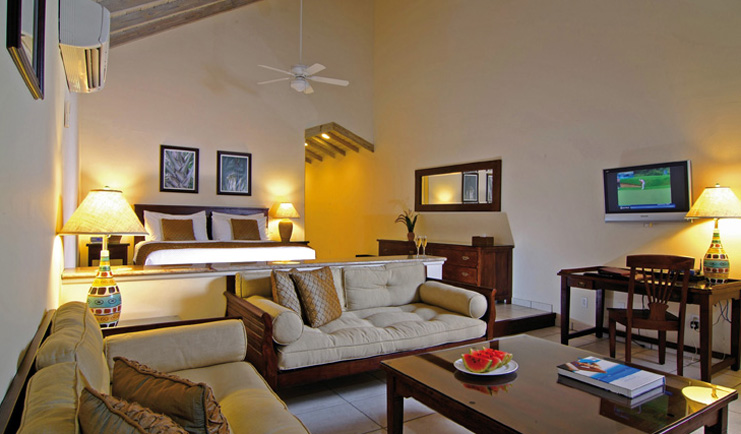 Galley Bay Antigua suite lounge sofas modern décor