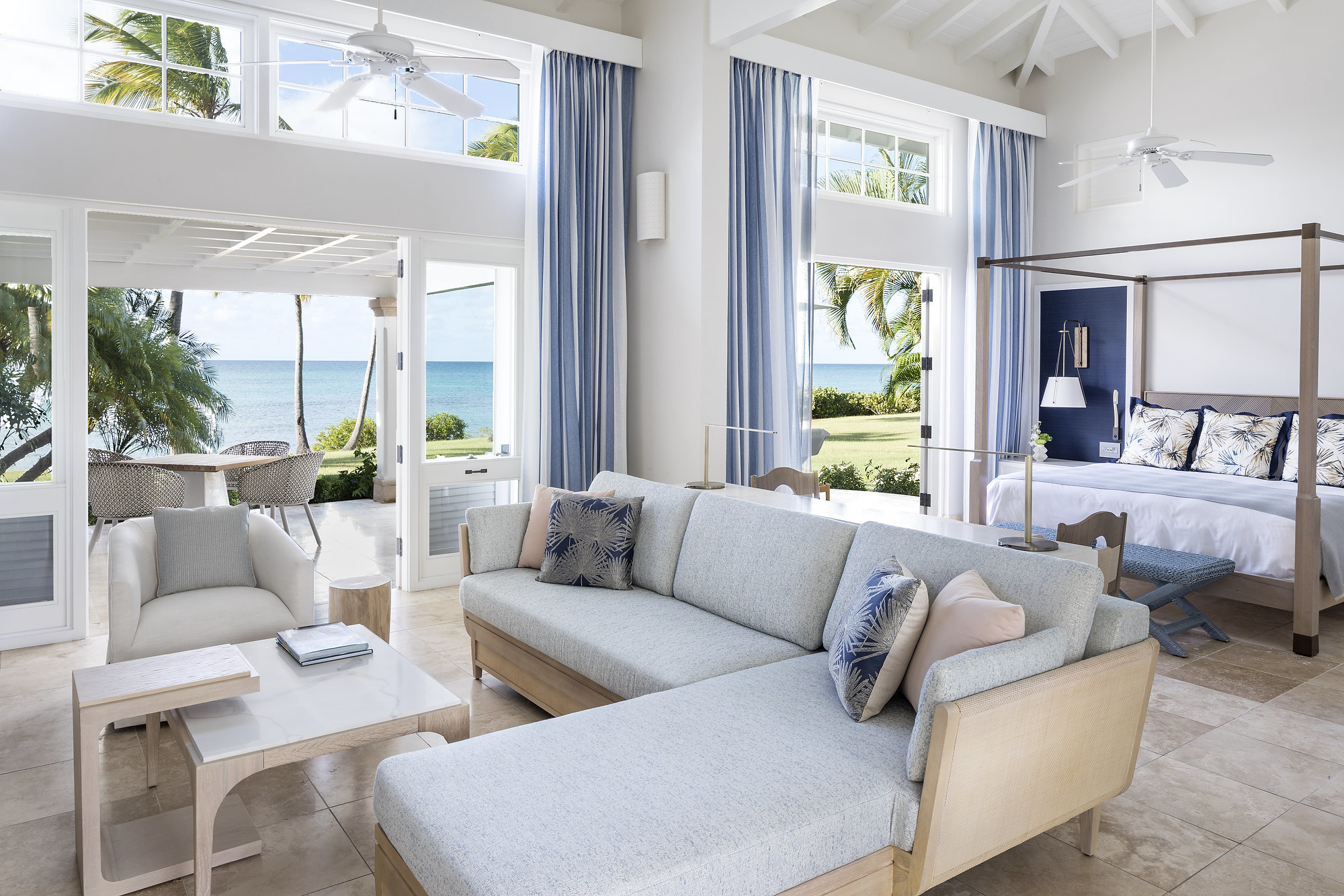 Jumby Bay Beachside Suite Living Room