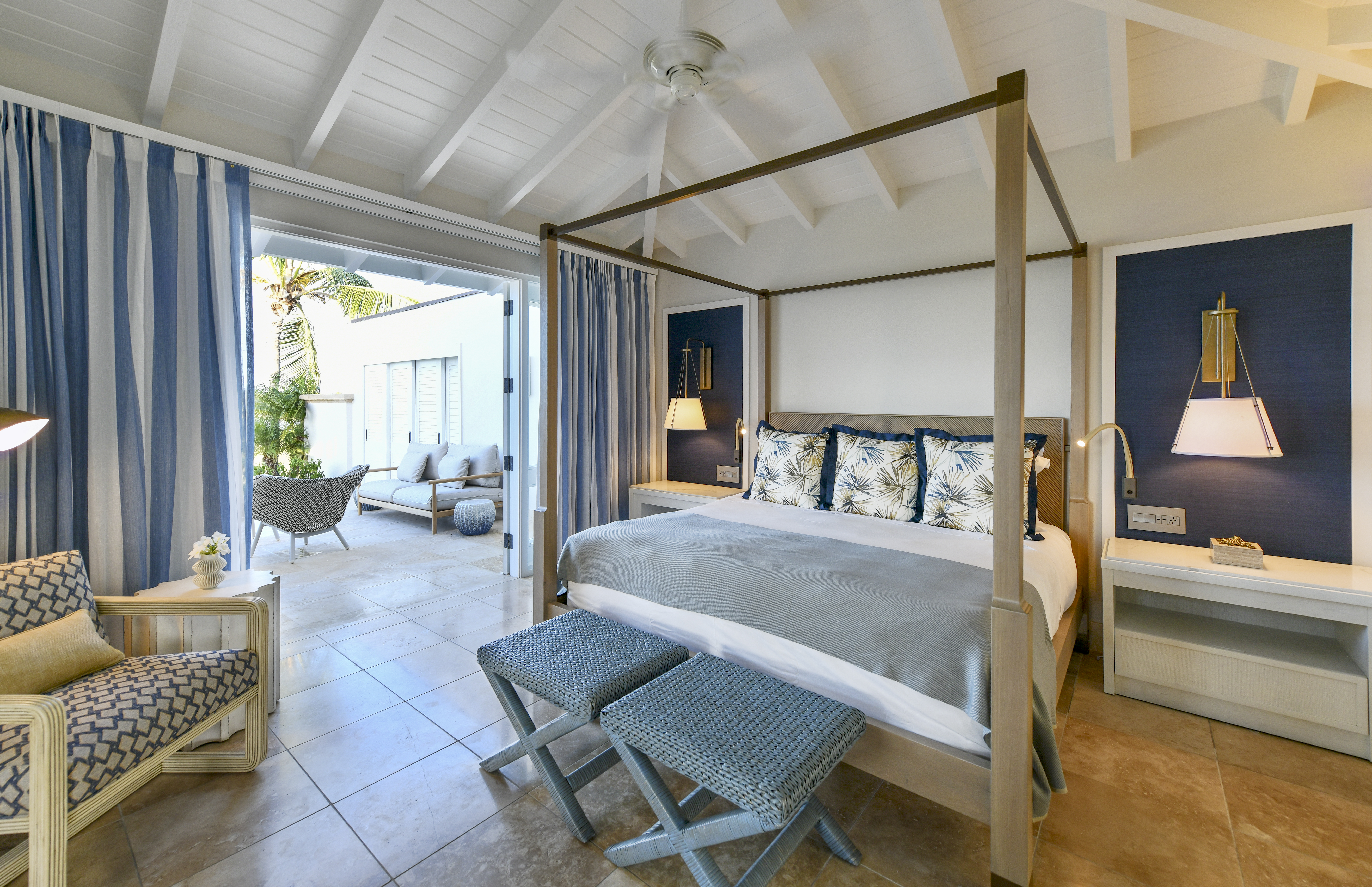 Jumby Bay Patio Bedroom