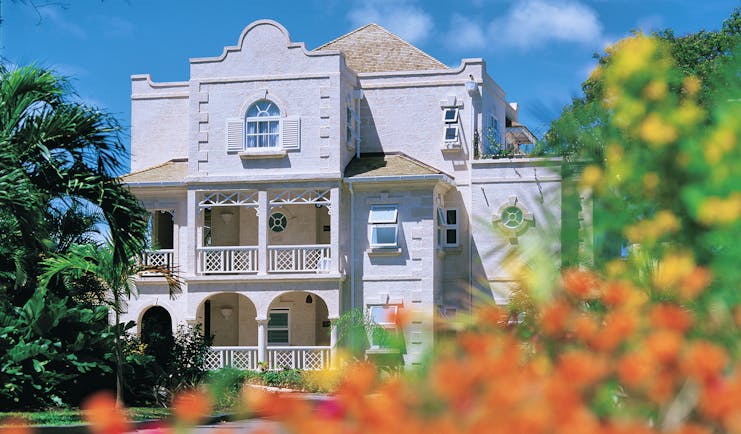 Coral Reef Club Barbados main building exterior plants and shrubbery
