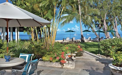 Coral Reef Club Barbados restaurant outdoor dining and ocean views