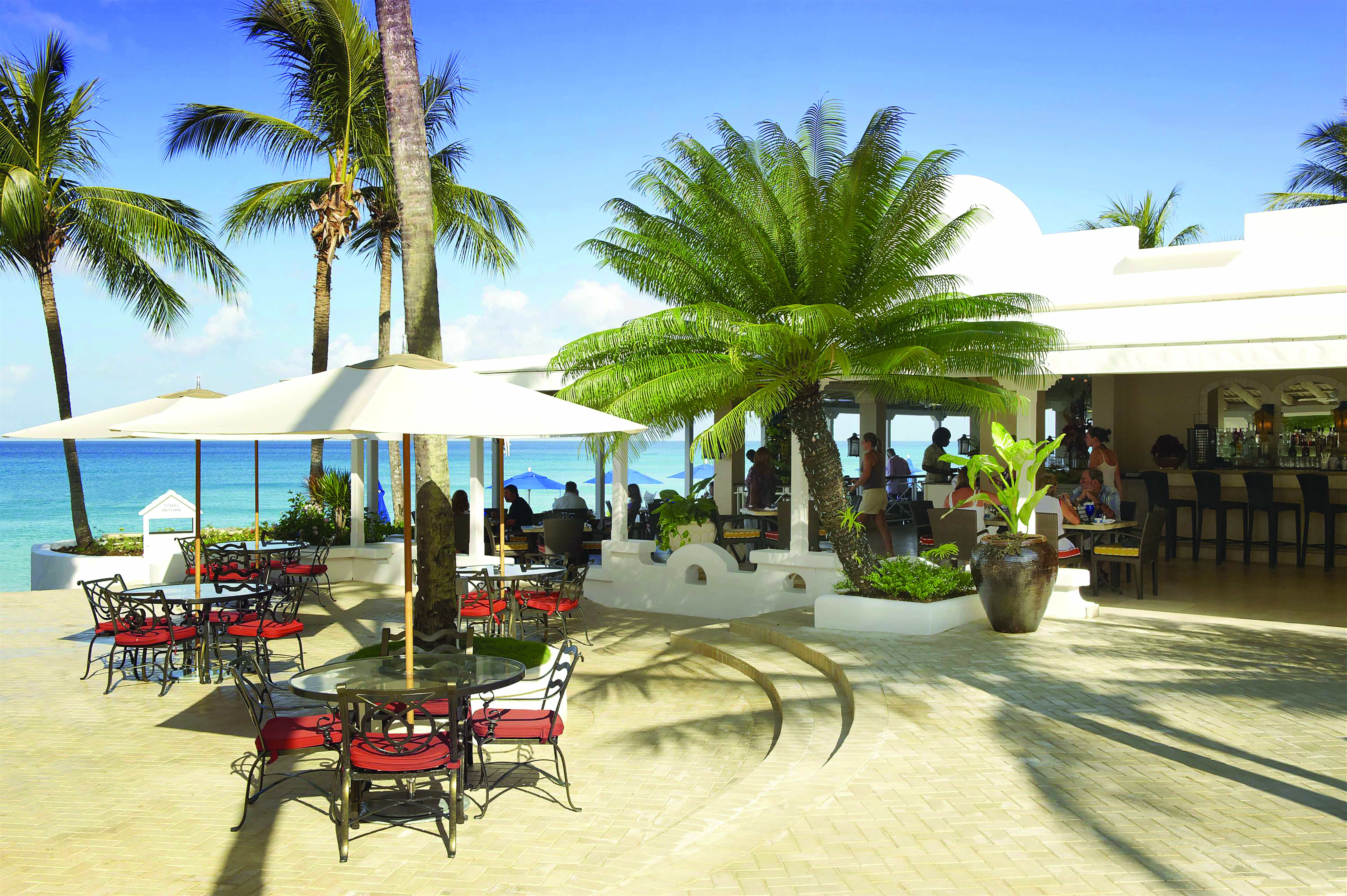 Fairmont Royal Pavilion Barbados taboras bistro indoor and outdoor dining areas ocean views