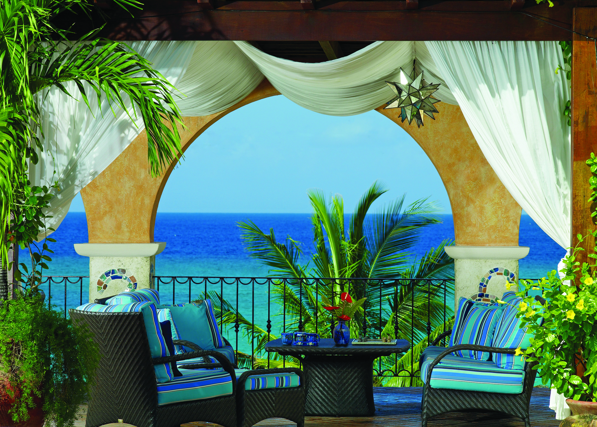 Little Arches Barbados pool deck lounge views of ocean