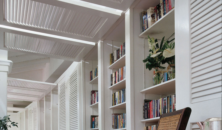 The House Barbados books on bookshelves