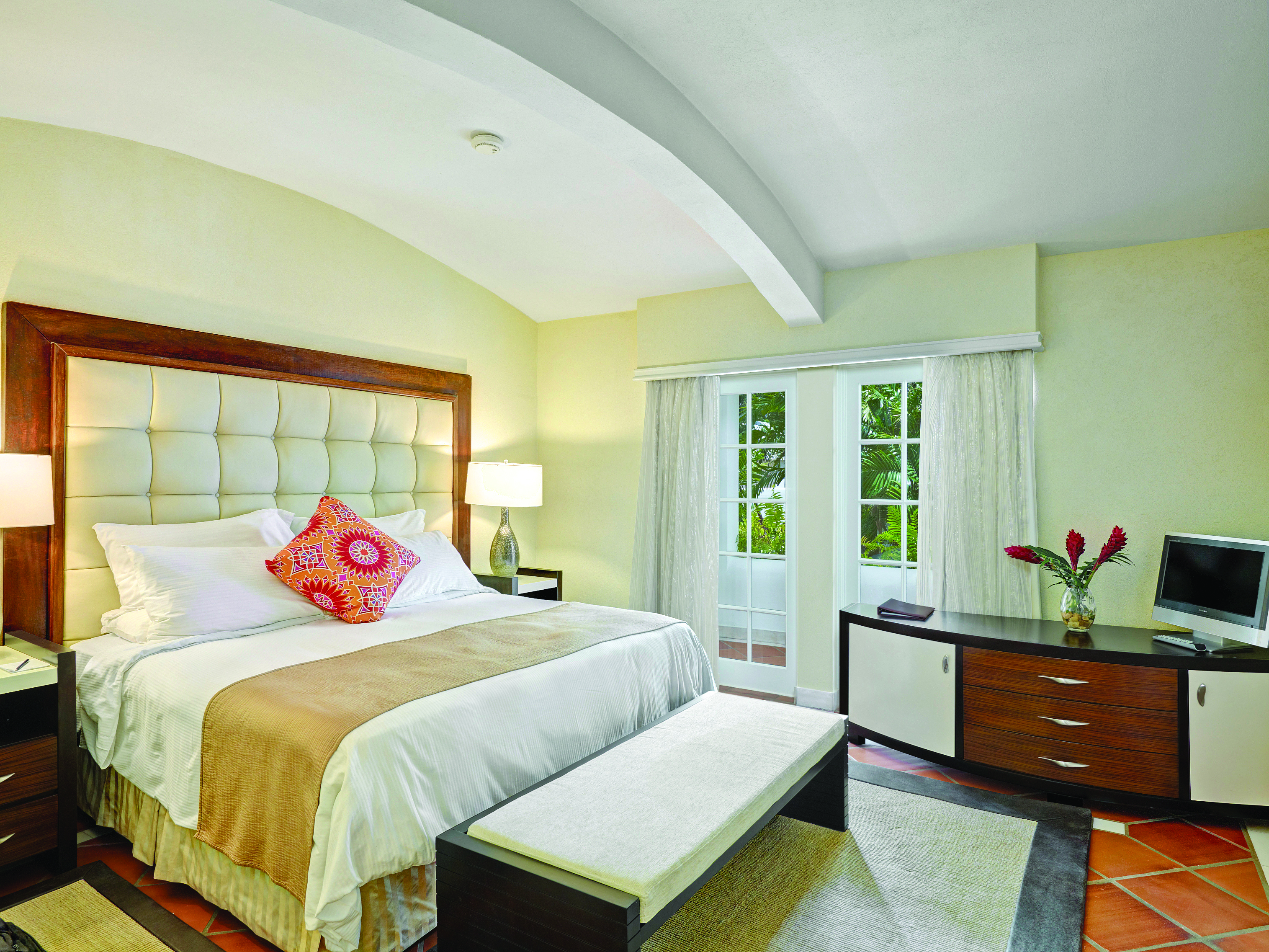 The House Barbados pool garden view suite bedroom 