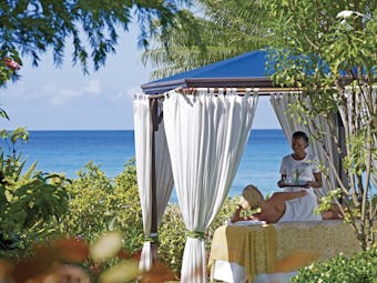 The House Barbados outdoor spa treatment area