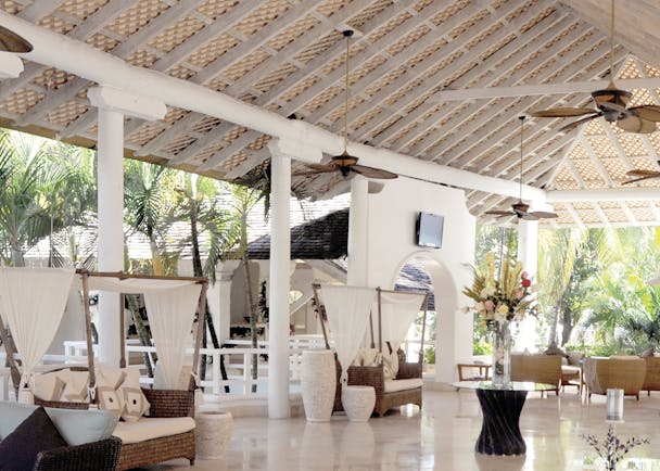 Turtle Beach Barbados hotel lobby indoor seating 