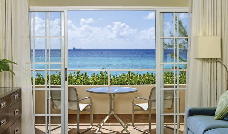 Turtle Beach Barbados ocean view suite balcony overlooking the ocean