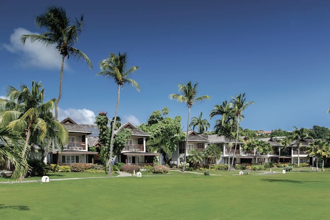 Calabash Grenada hotel exterior palm trees green lawns