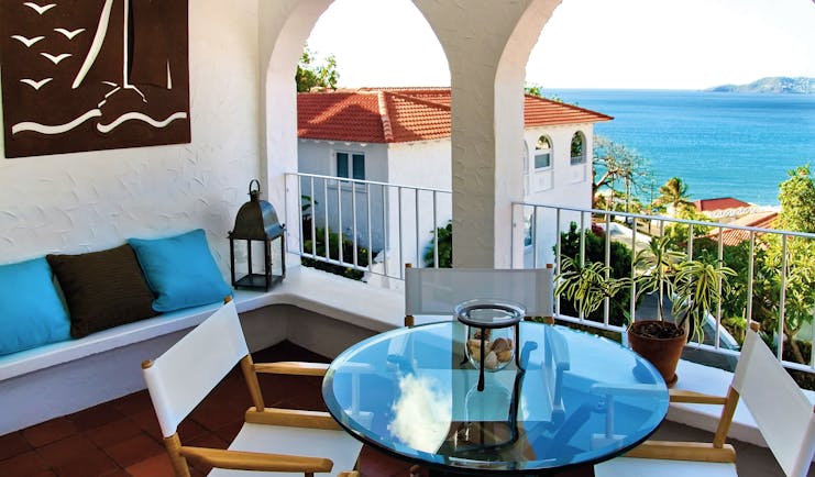 Mount Cinnamon Grenada balcony view overlooking resort and views of the ocean