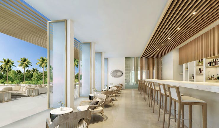 Silversands Grenada main bar indoor and outdoor seating areas