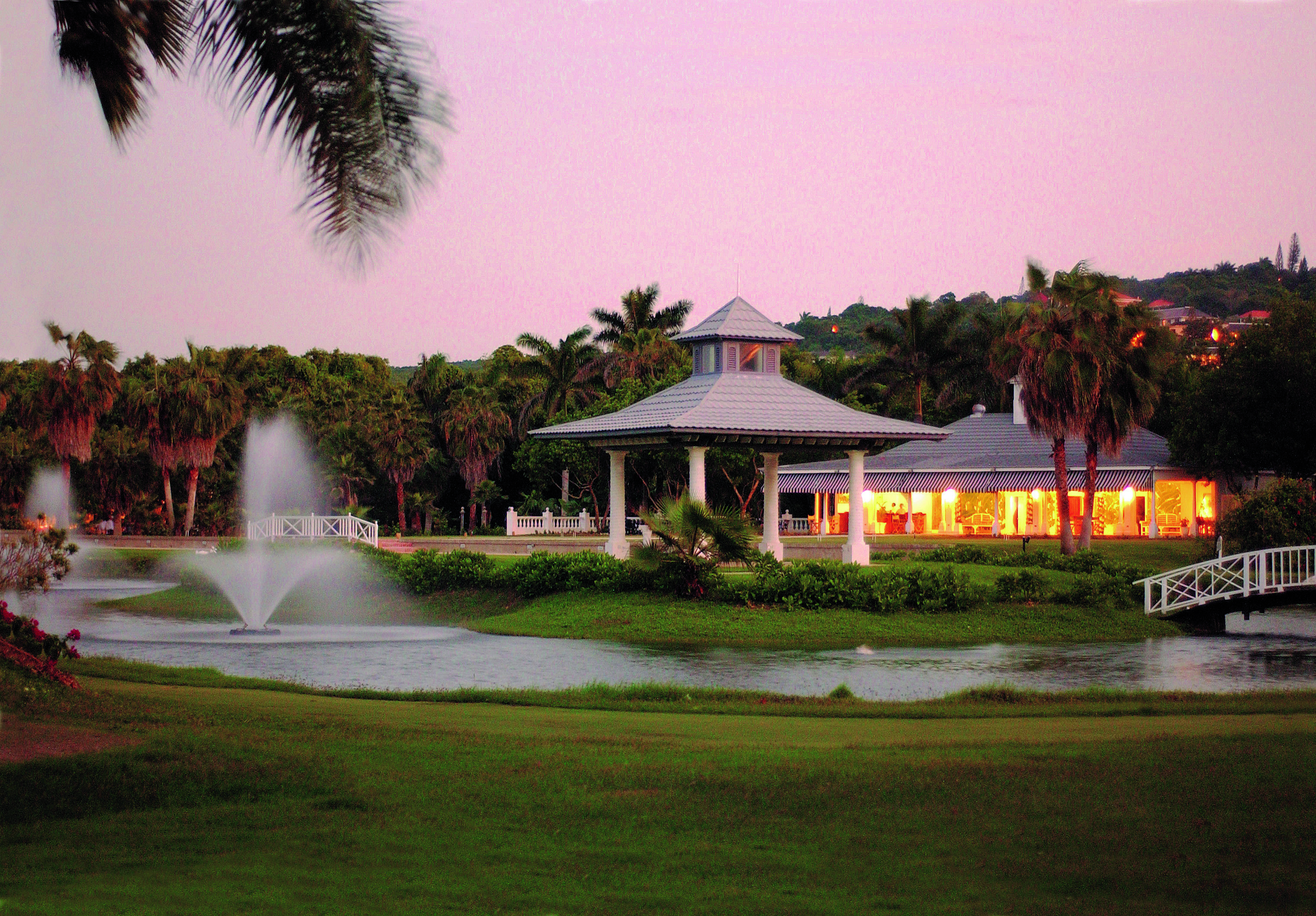 Half Moon Jamaica gazebo gardens lawns water feature