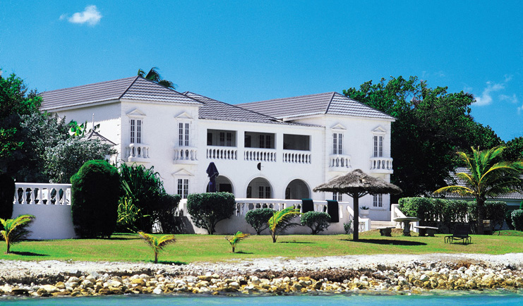 Half Moon Jamaica villa exterior sea shore gardens villa building