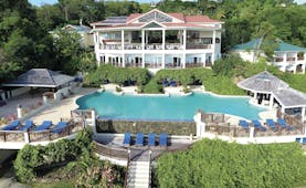 Calabash Cove St Lucia resort exterior hotel main building pool 