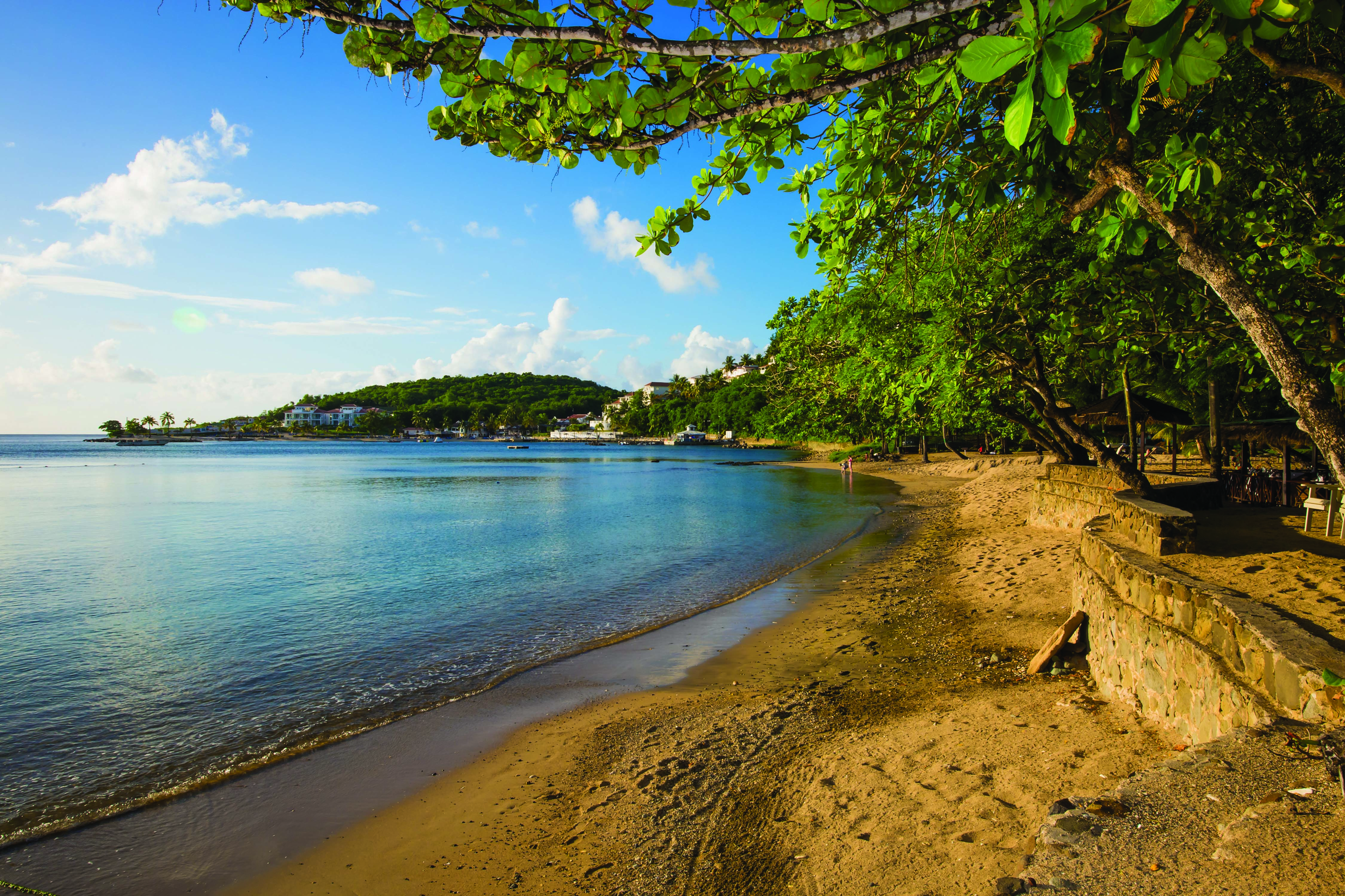 East Winds Inn St Lucia beach sandy beach ocean