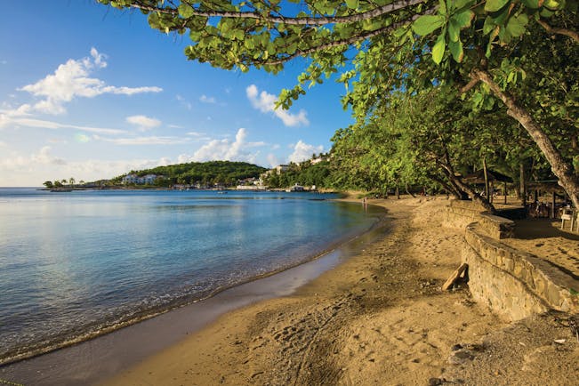 East Winds Inn St Lucia beach sandy beach ocean