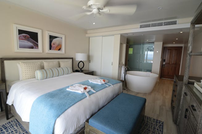 The Body Holiday St Lucia grand luxury ocean front suite free standing bath 