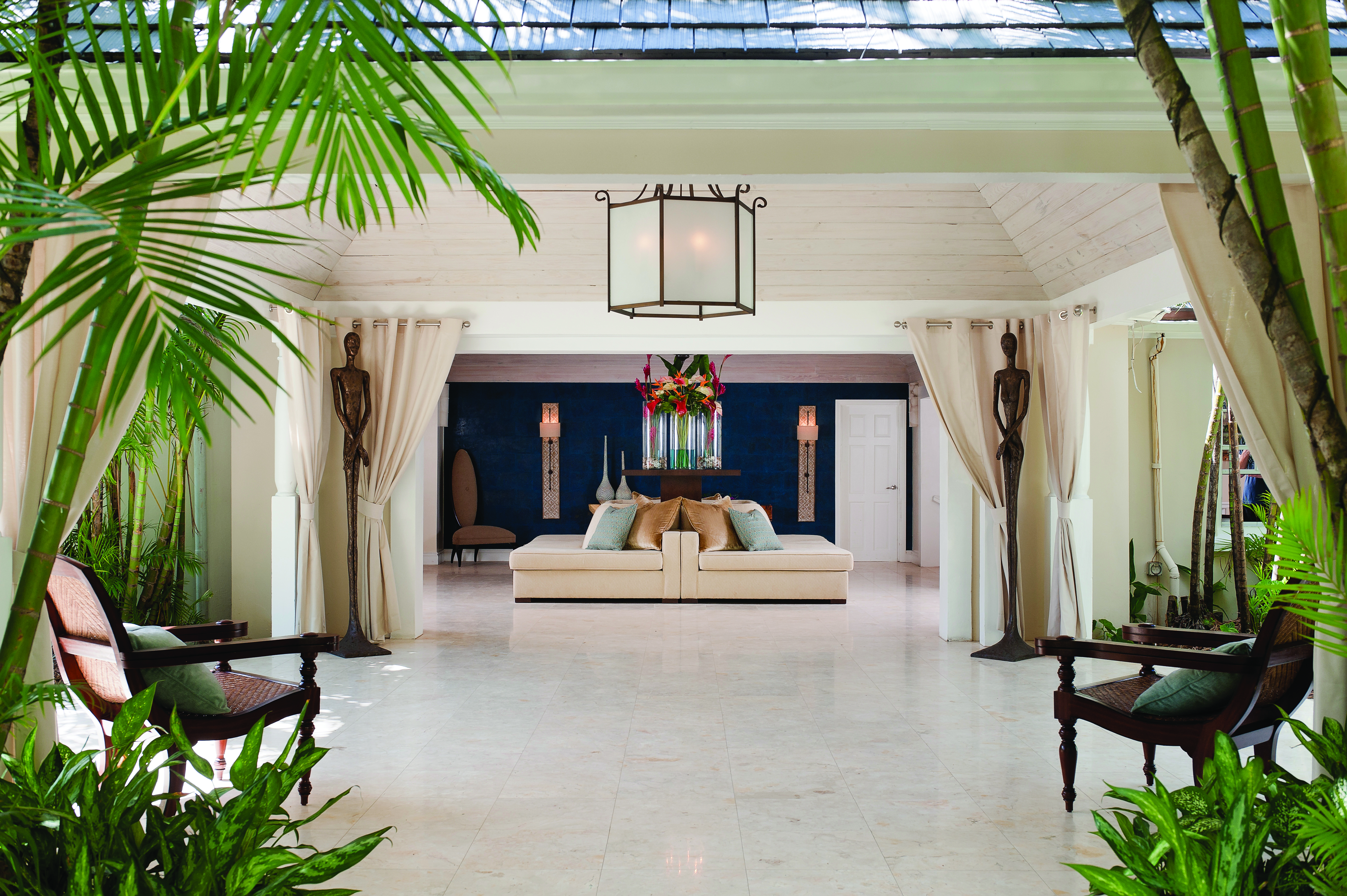 The Body Holiday St Lucia lobby seating area indoor plants