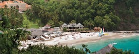 The Body Holiday St Lucia resort exterior including hotel complex and beach
