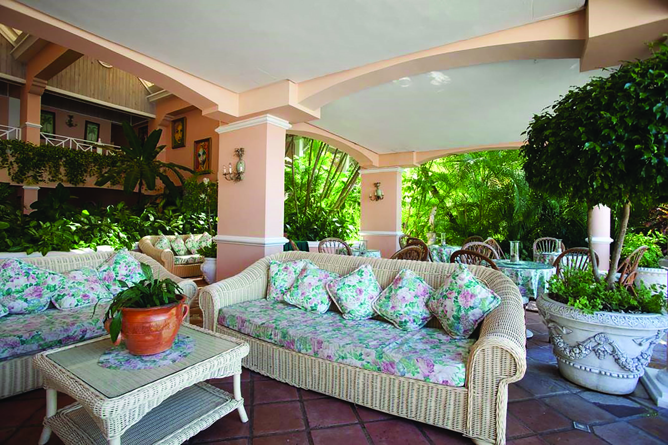 Coco Reef Tobago lounge shared indoor seating area sofas