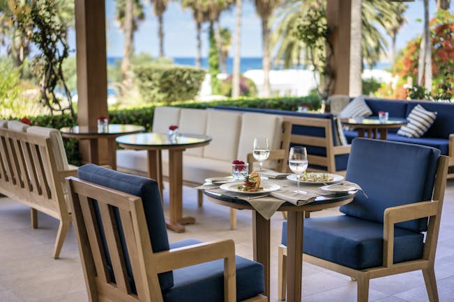 Annabelle Hotel Cyprus restaurant Amorosa dining room with sea view