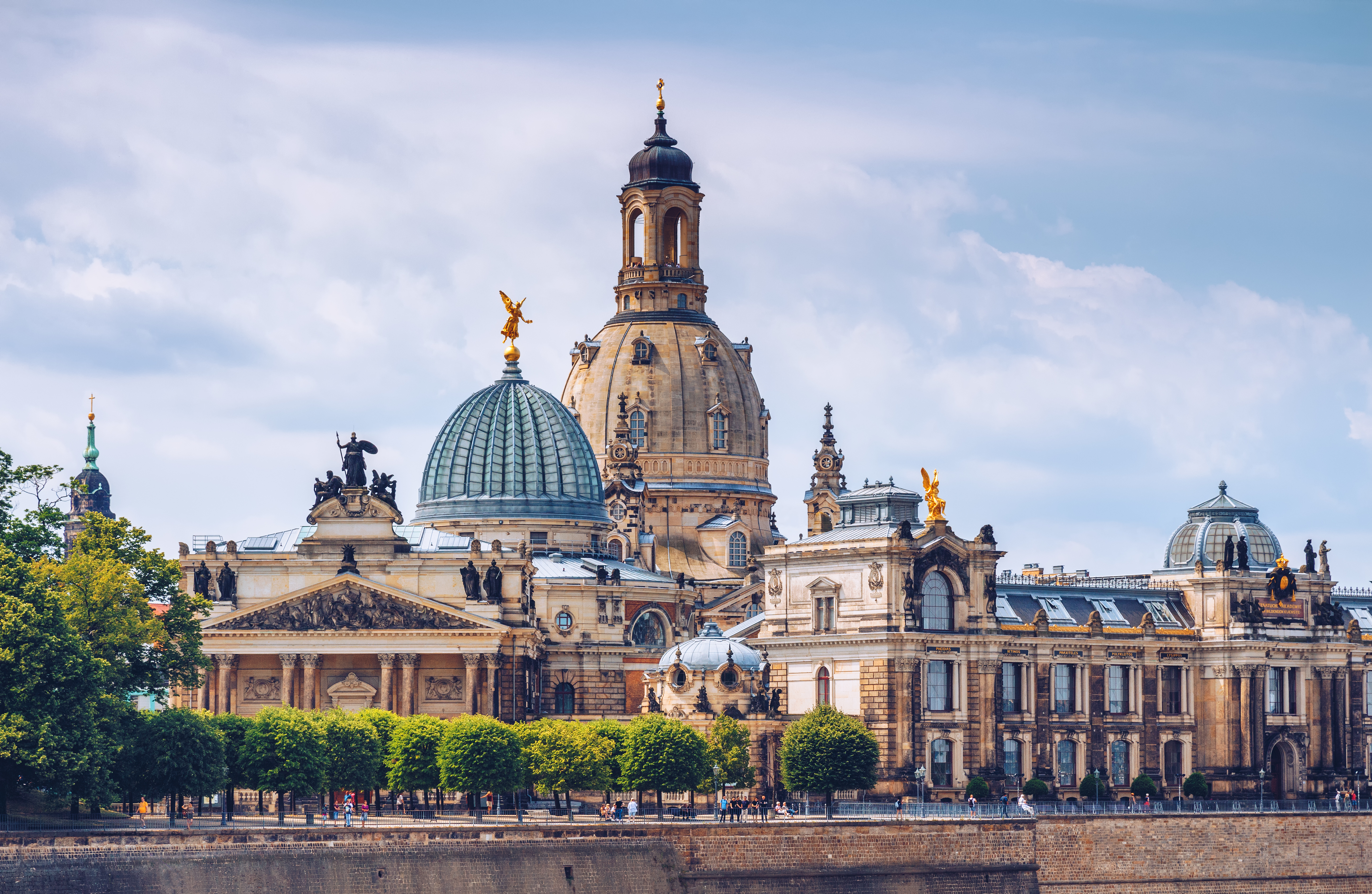 Domes and roofs of Dresden city centre