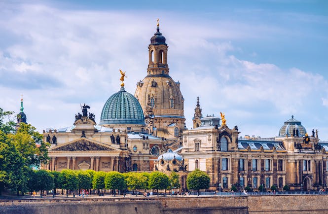 Domes and roofs of Dresden city centre