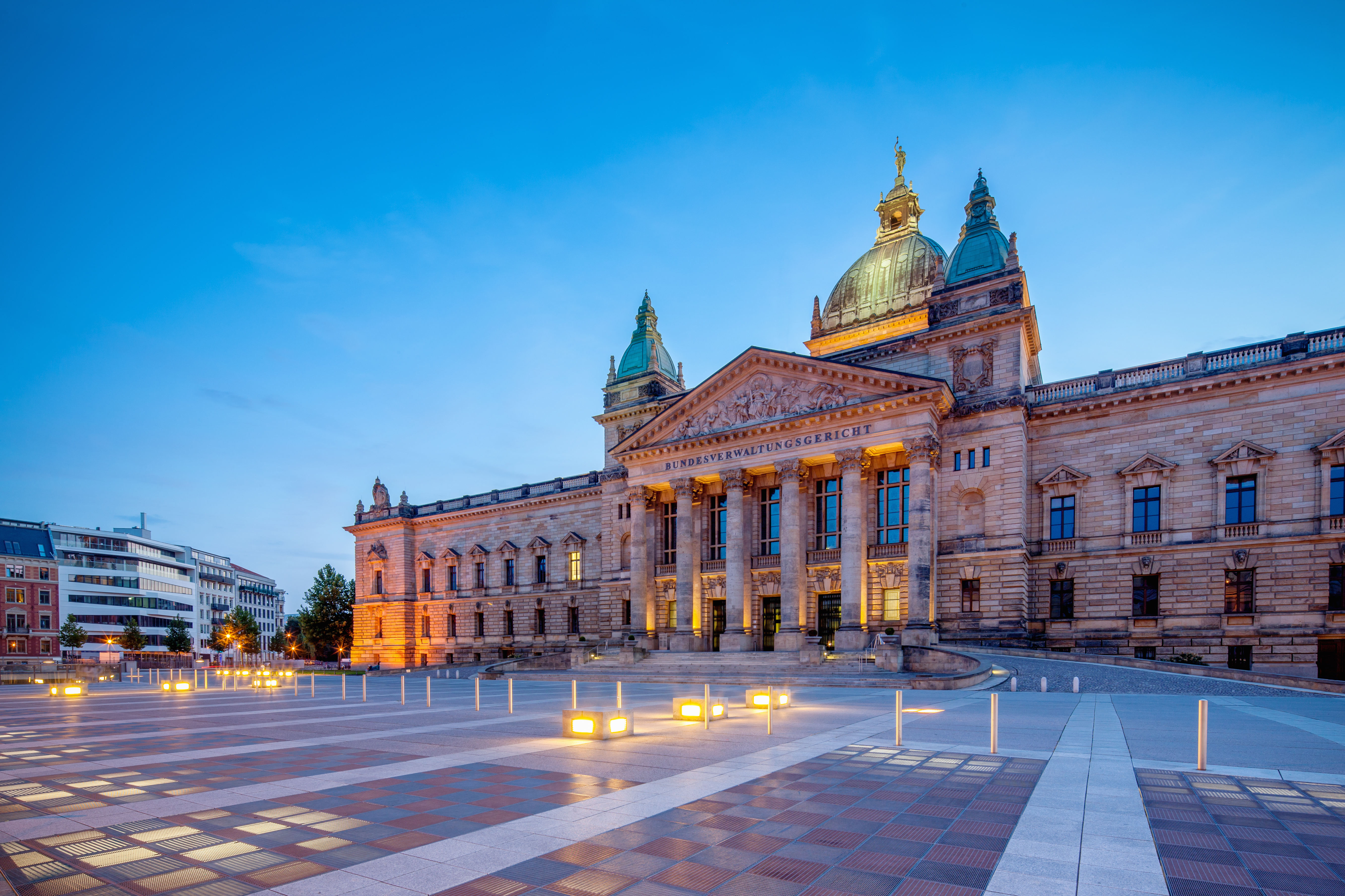 Supreme court on square in Leipzig