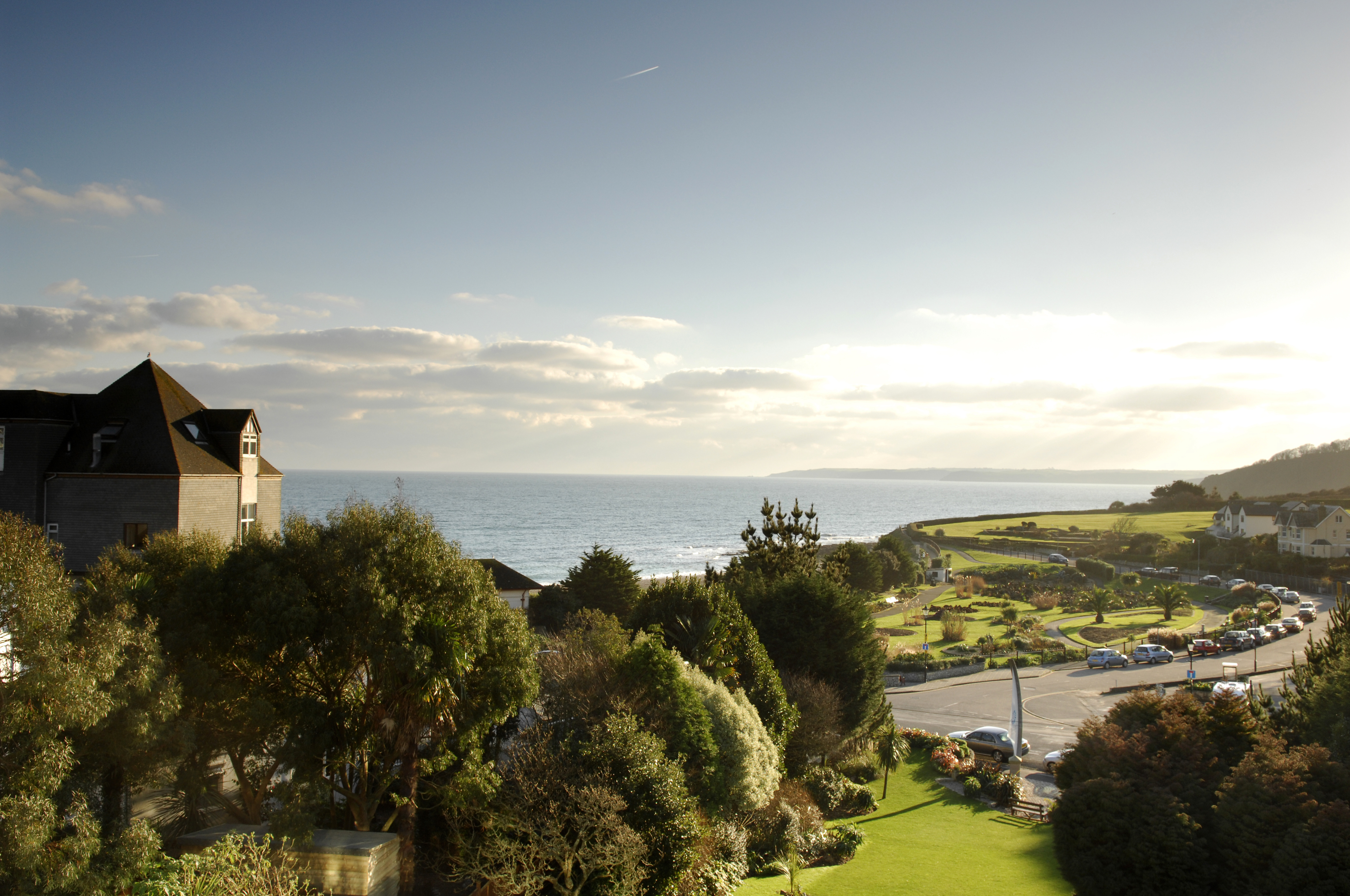 St Michael's Resort view of gardens and sea