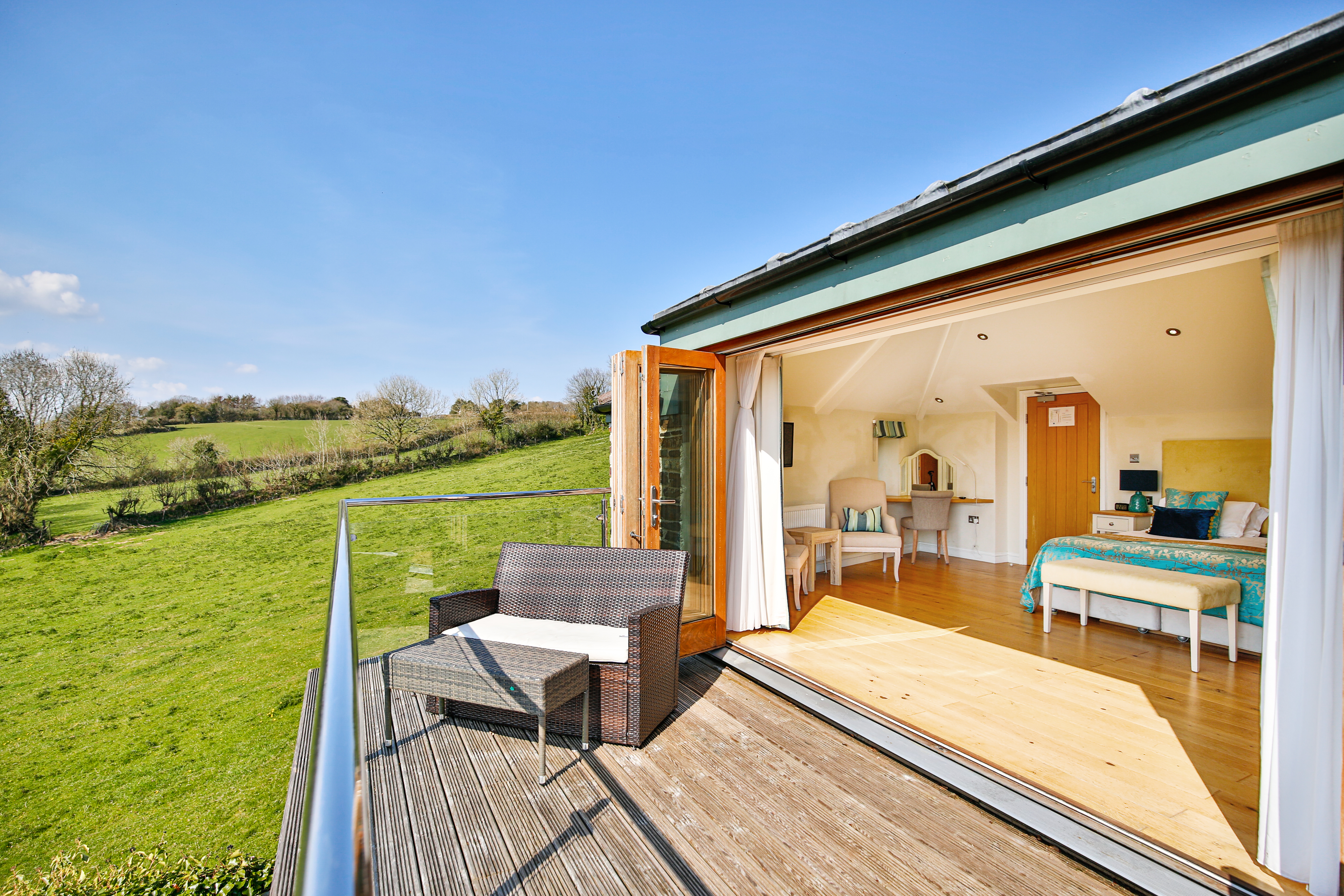 Horn of Plenty Devon wooden decking