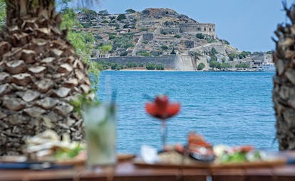 Domes of Elounda Greece views of a village across the water