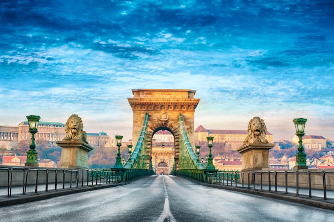 Hungary Budapest Chain Bridge