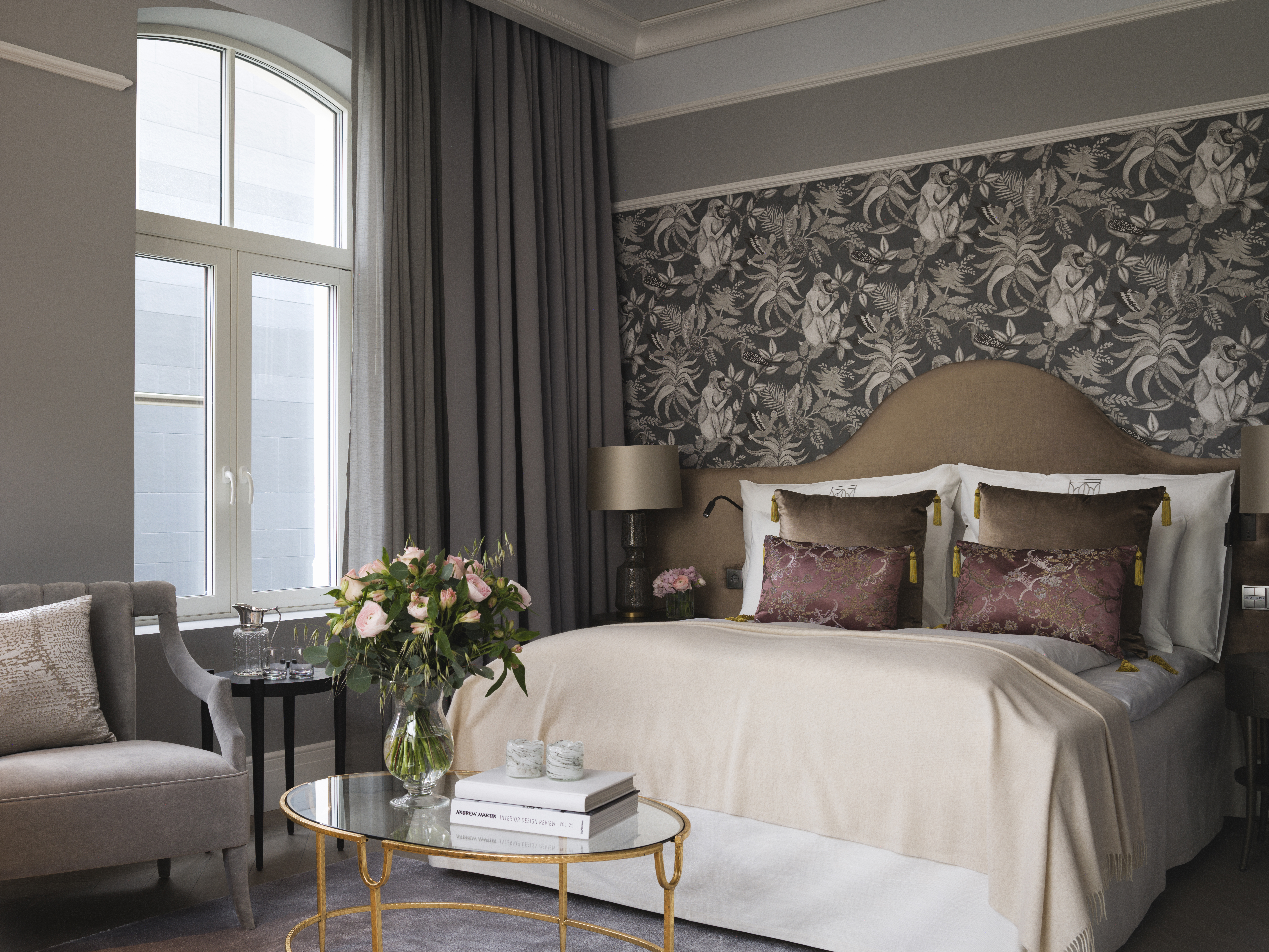 Britannia Hotel junior suite with flowers on table