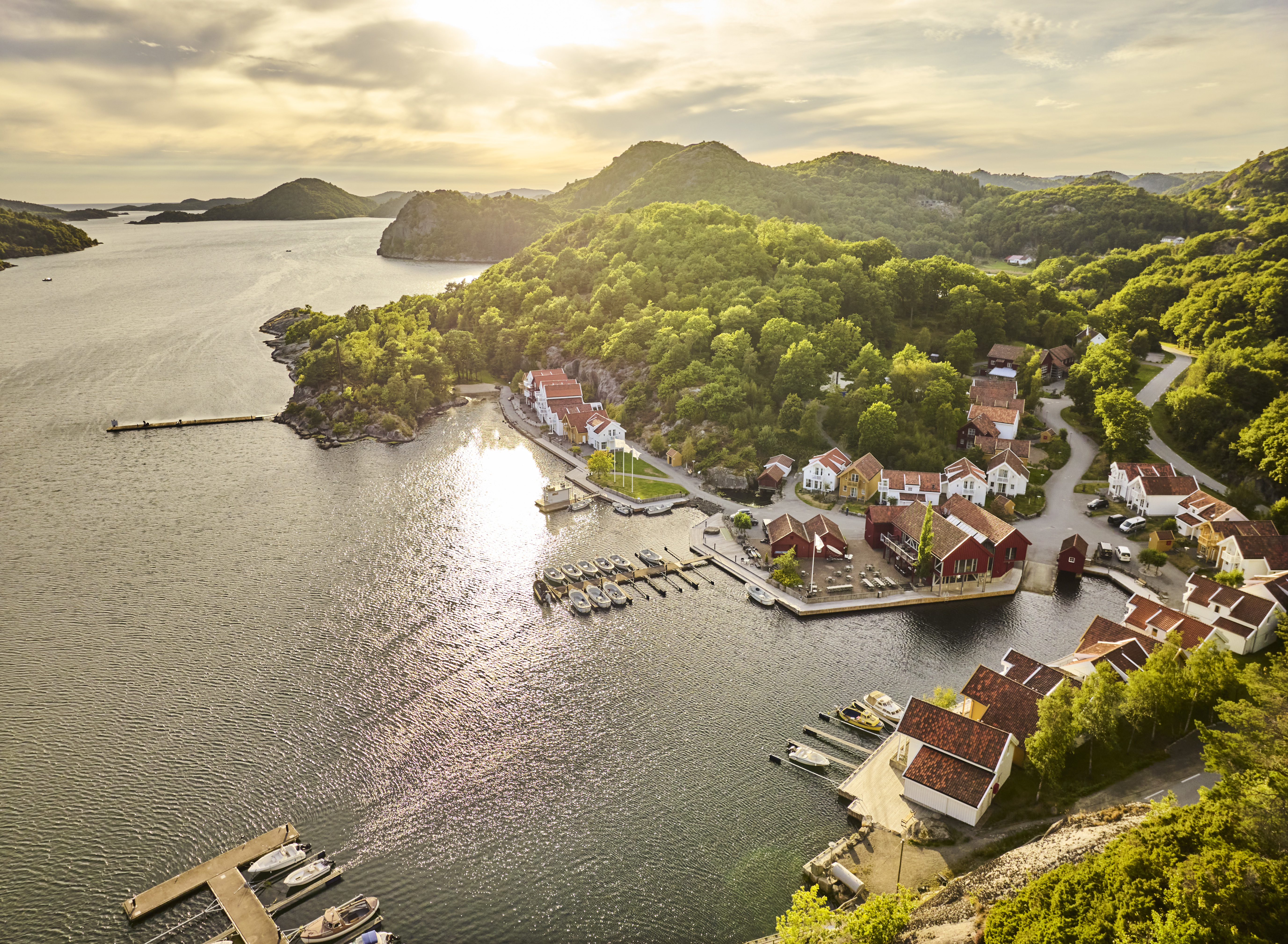 Farsund Resort Aerial View