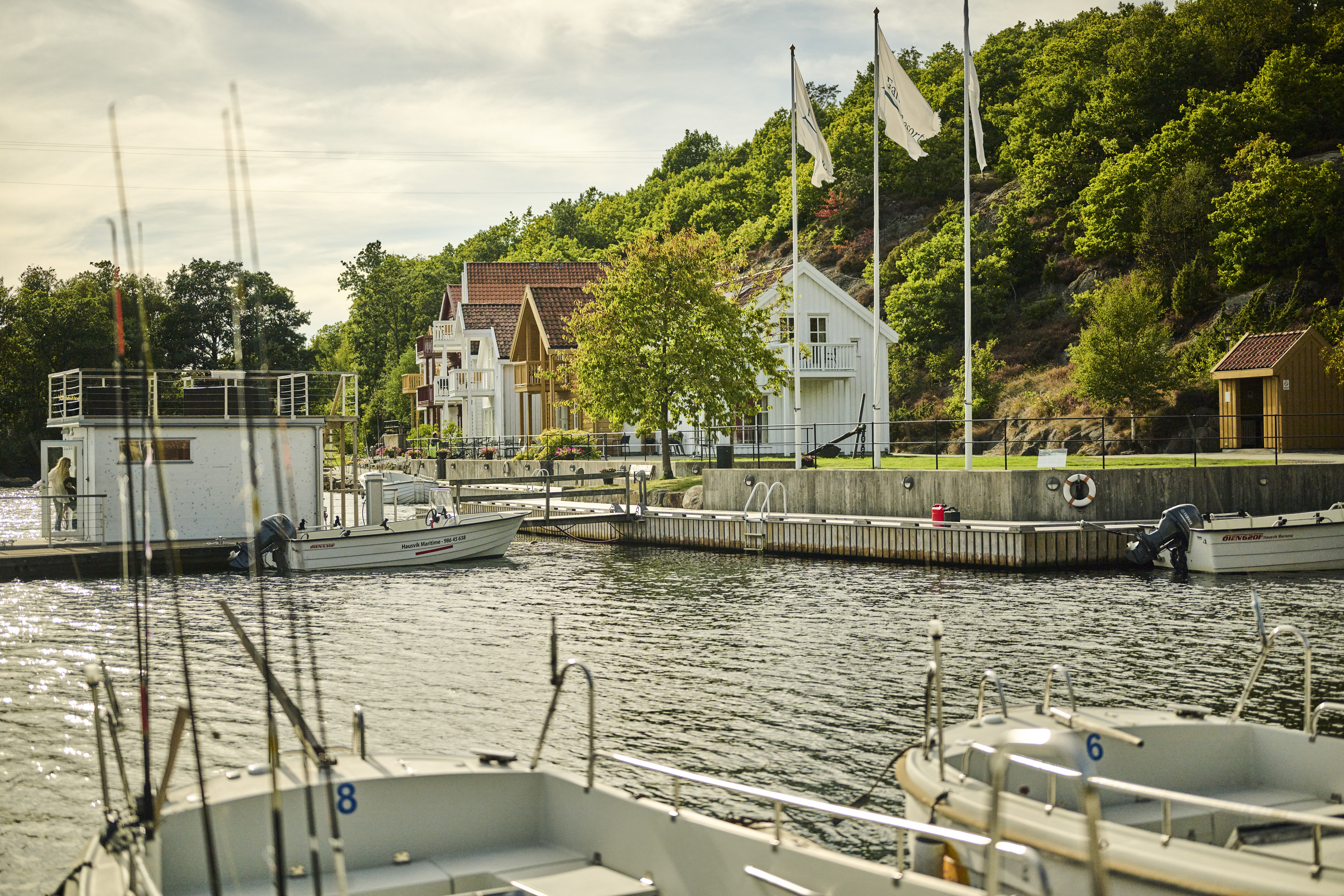 Farsund Resort View over water from hired boat