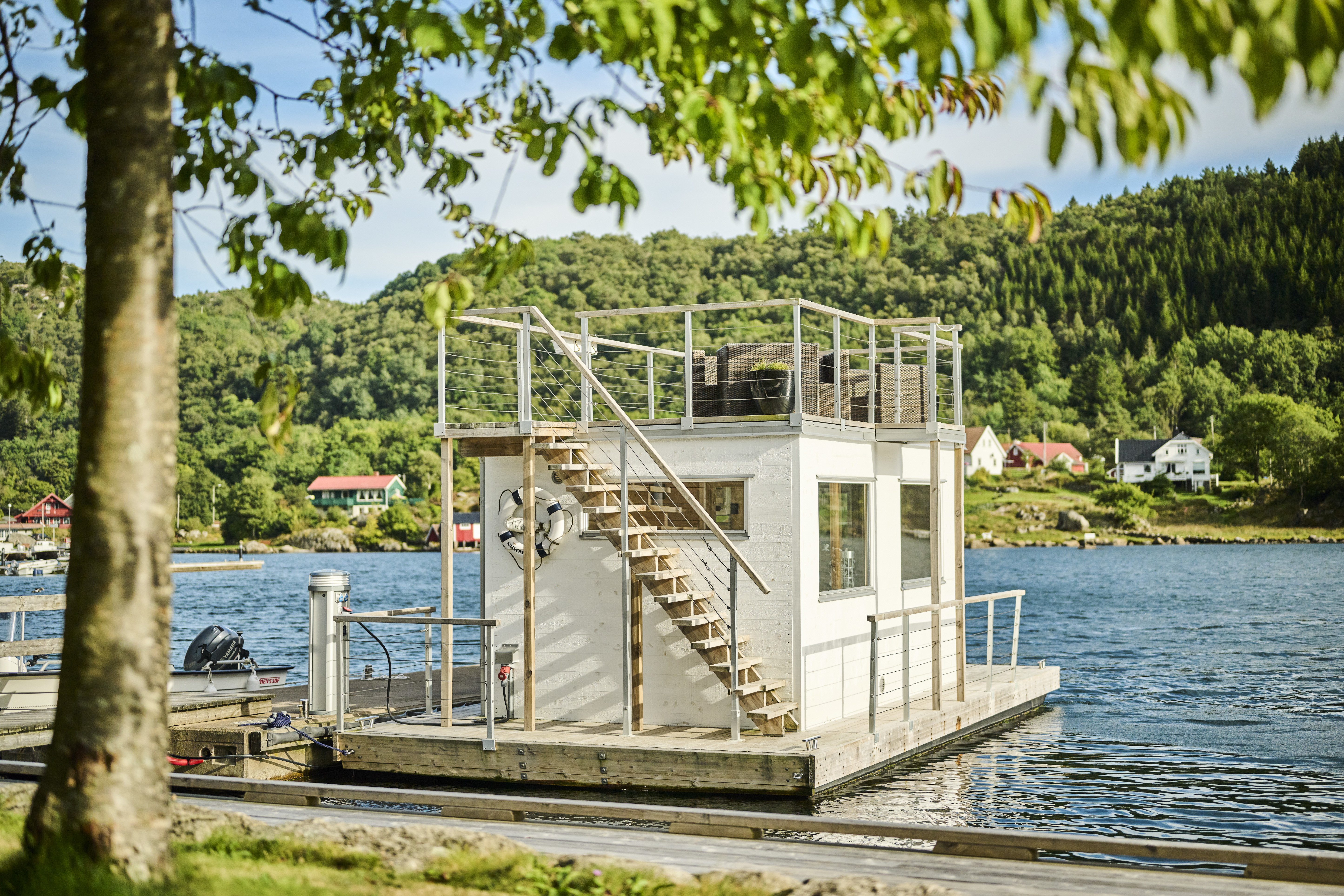 Farsund Resort Sauna on the water