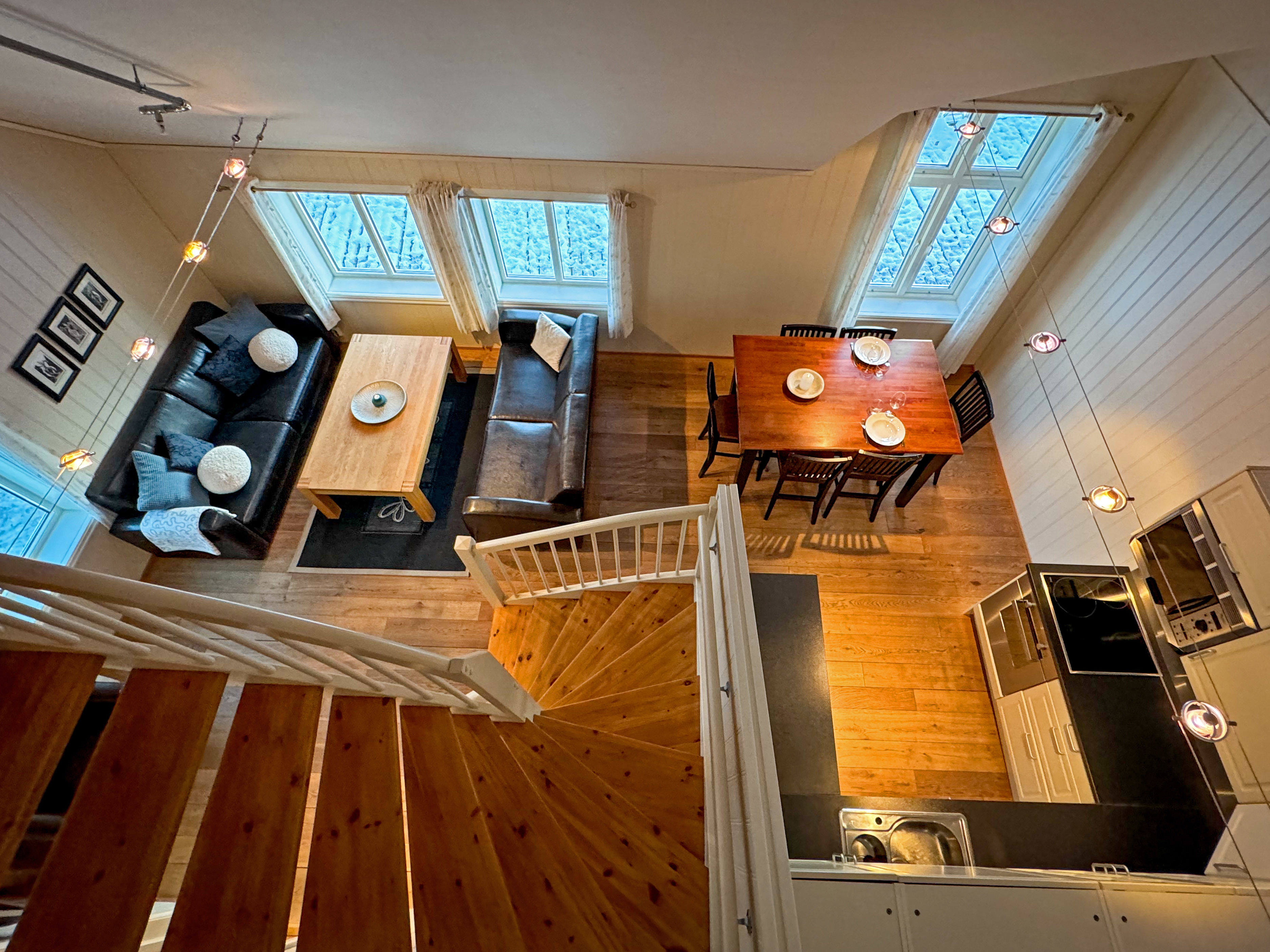 Hamn i Senja Suite Living Area and Dining Area