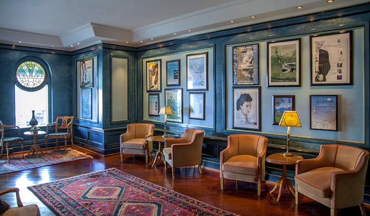 Hotel Ullensvang Norway salon with chairs and paintings
