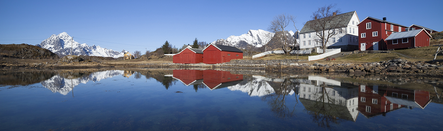 Lofoten islands traditional village